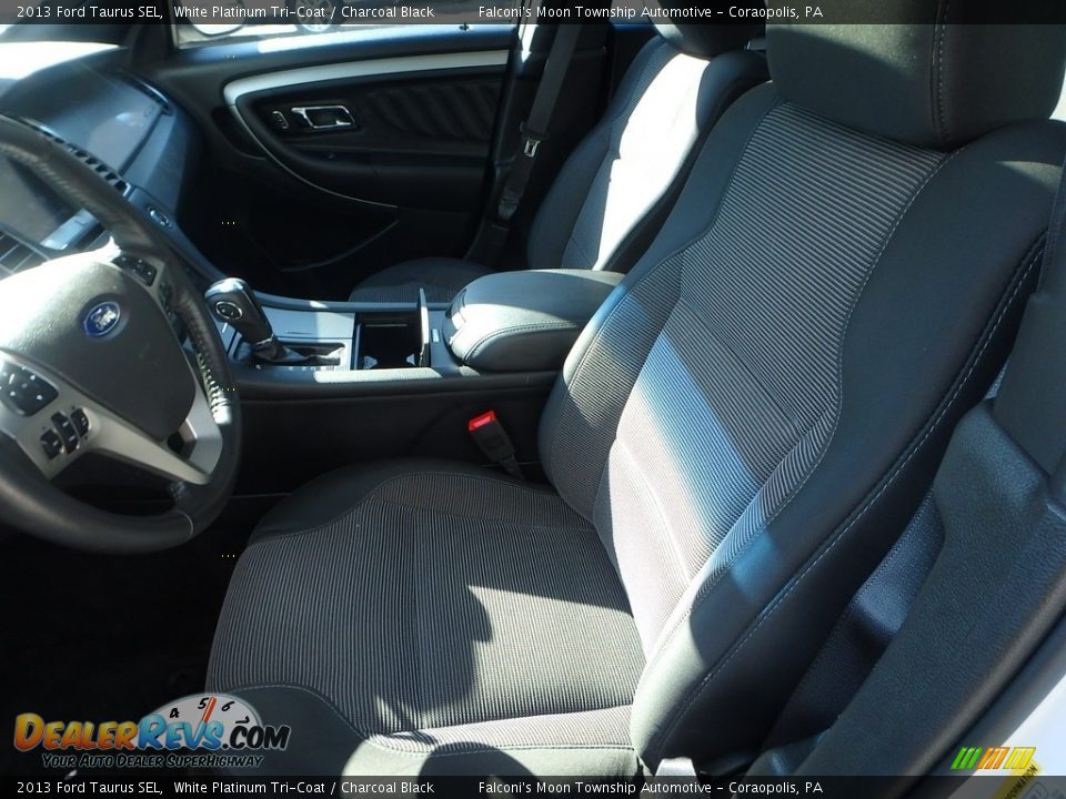 2013 Ford Taurus SEL White Platinum Tri-Coat / Charcoal Black Photo #15