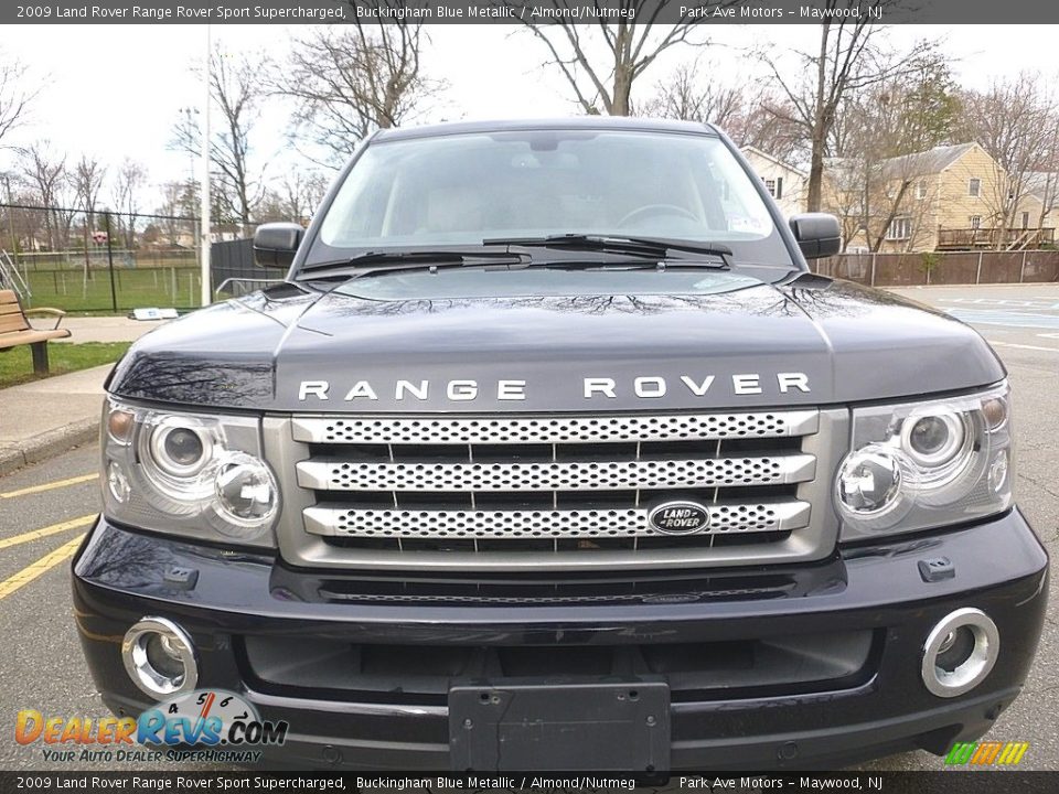 2009 Land Rover Range Rover Sport Supercharged Buckingham Blue Metallic / Almond/Nutmeg Photo #8