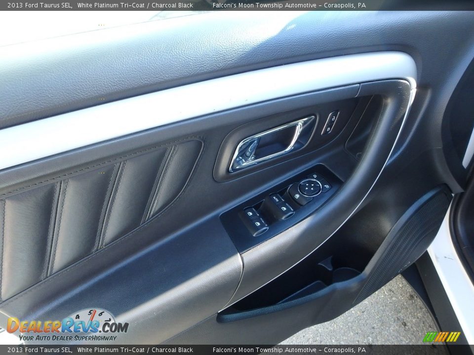 2013 Ford Taurus SEL White Platinum Tri-Coat / Charcoal Black Photo #19