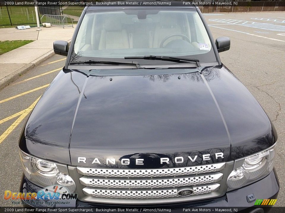 2009 Land Rover Range Rover Sport Supercharged Buckingham Blue Metallic / Almond/Nutmeg Photo #9
