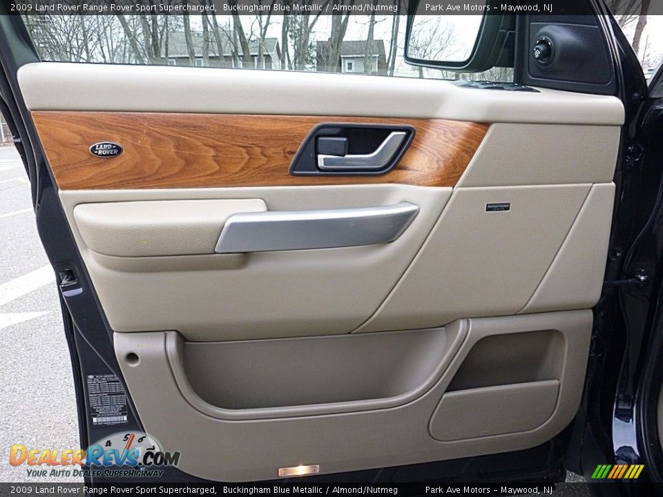 2009 Land Rover Range Rover Sport Supercharged Buckingham Blue Metallic / Almond/Nutmeg Photo #10