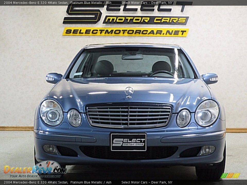 2004 Mercedes-Benz E 320 4Matic Sedan Platinum Blue Metallic / Ash Photo #2