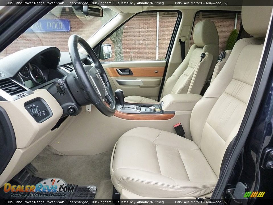 2009 Land Rover Range Rover Sport Supercharged Buckingham Blue Metallic / Almond/Nutmeg Photo #12