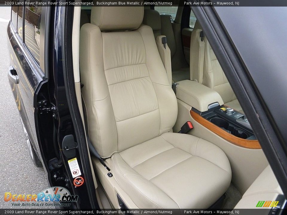 2009 Land Rover Range Rover Sport Supercharged Buckingham Blue Metallic / Almond/Nutmeg Photo #17