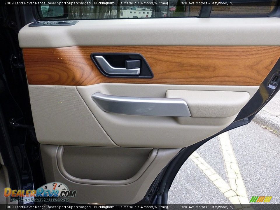 2009 Land Rover Range Rover Sport Supercharged Buckingham Blue Metallic / Almond/Nutmeg Photo #19