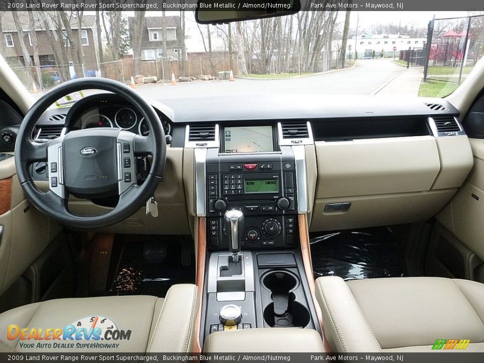 2009 Land Rover Range Rover Sport Supercharged Buckingham Blue Metallic / Almond/Nutmeg Photo #24