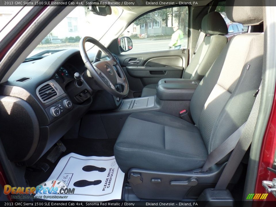 2013 GMC Sierra 1500 SLE Extended Cab 4x4 Sonoma Red Metallic / Ebony Photo #17