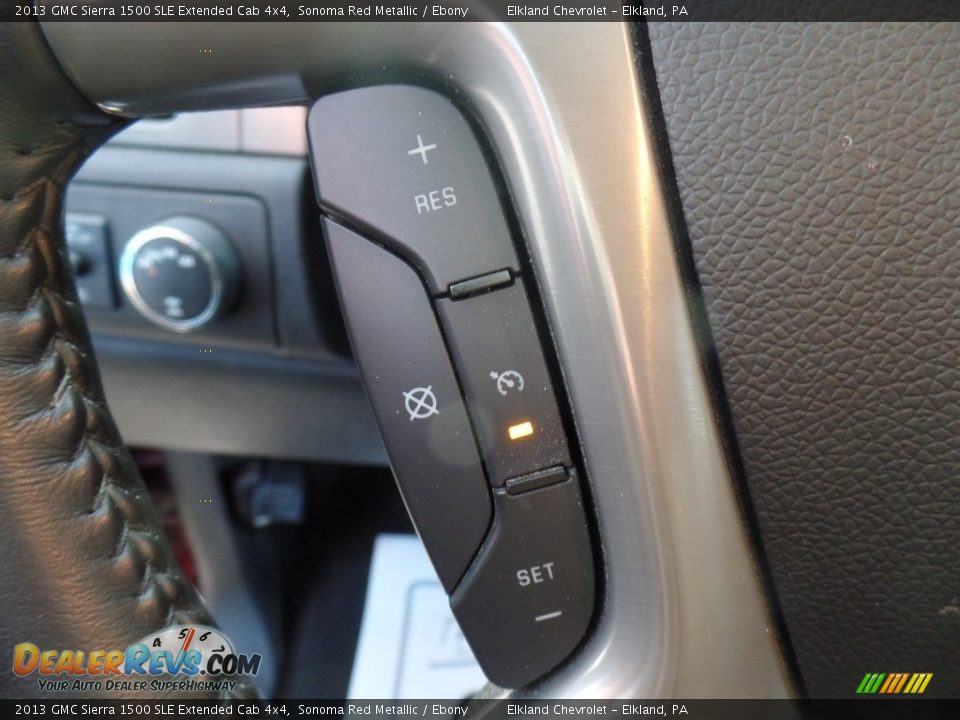 2013 GMC Sierra 1500 SLE Extended Cab 4x4 Sonoma Red Metallic / Ebony Photo #21