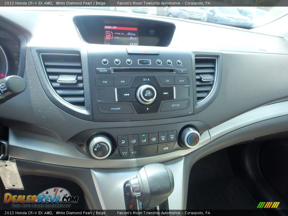 2013 Honda CR-V EX AWD White Diamond Pearl / Beige Photo #22