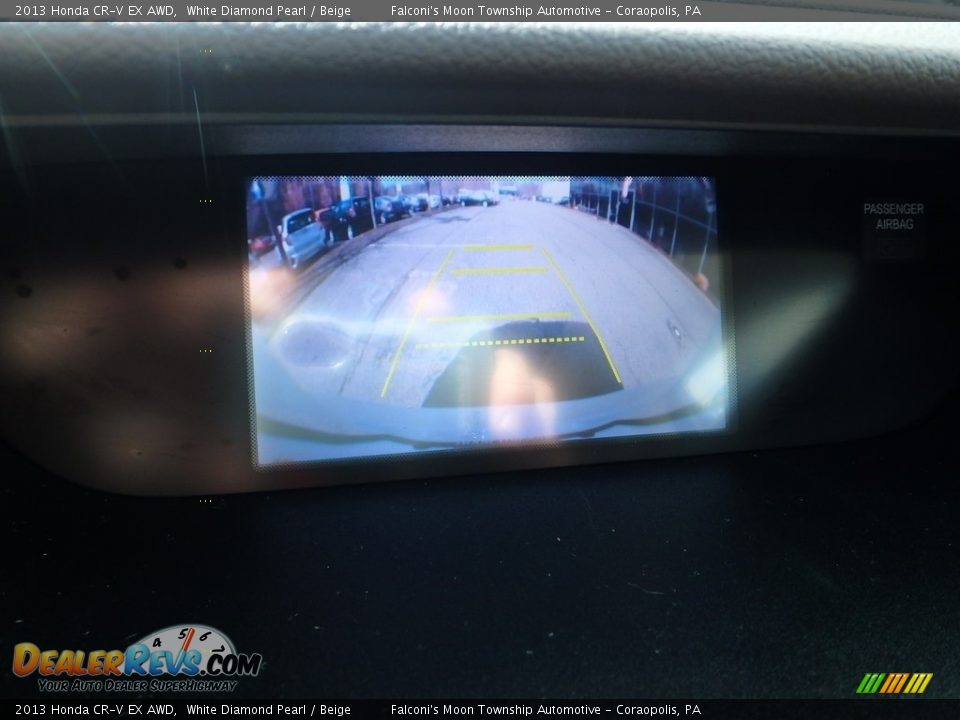 2013 Honda CR-V EX AWD White Diamond Pearl / Beige Photo #25