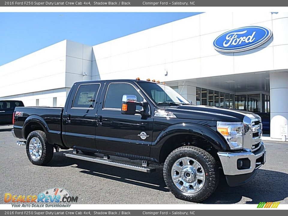 2016 Ford F250 Super Duty Lariat Crew Cab 4x4 Shadow Black / Black Photo #1