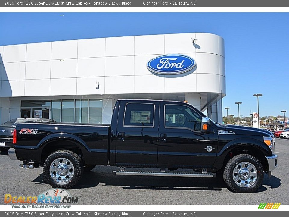 2016 Ford F250 Super Duty Lariat Crew Cab 4x4 Shadow Black / Black Photo #2