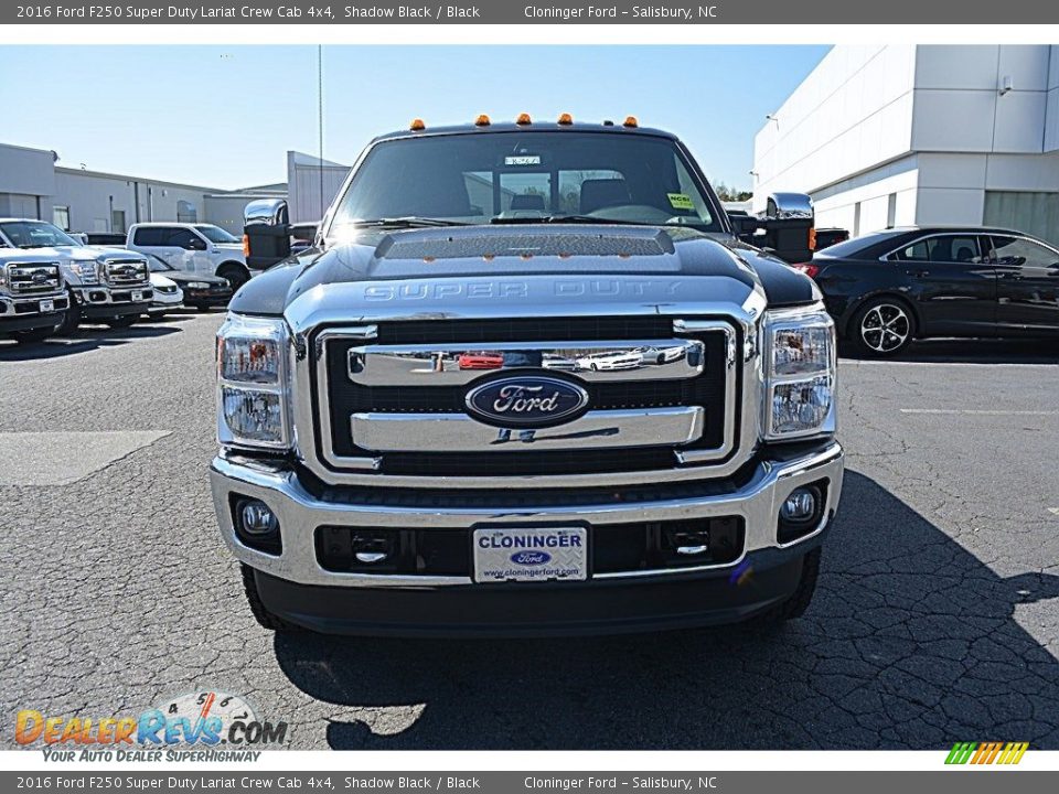 2016 Ford F250 Super Duty Lariat Crew Cab 4x4 Shadow Black / Black Photo #4