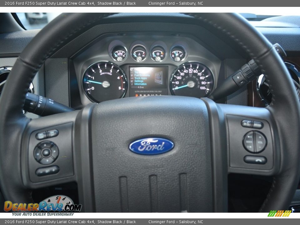 2016 Ford F250 Super Duty Lariat Crew Cab 4x4 Shadow Black / Black Photo #19