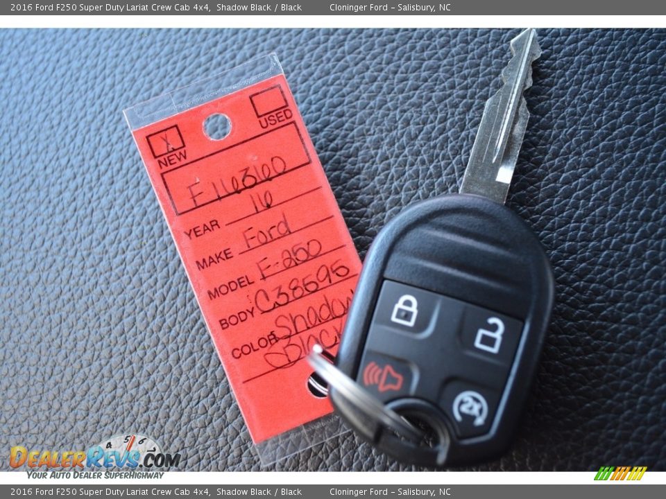 2016 Ford F250 Super Duty Lariat Crew Cab 4x4 Shadow Black / Black Photo #21