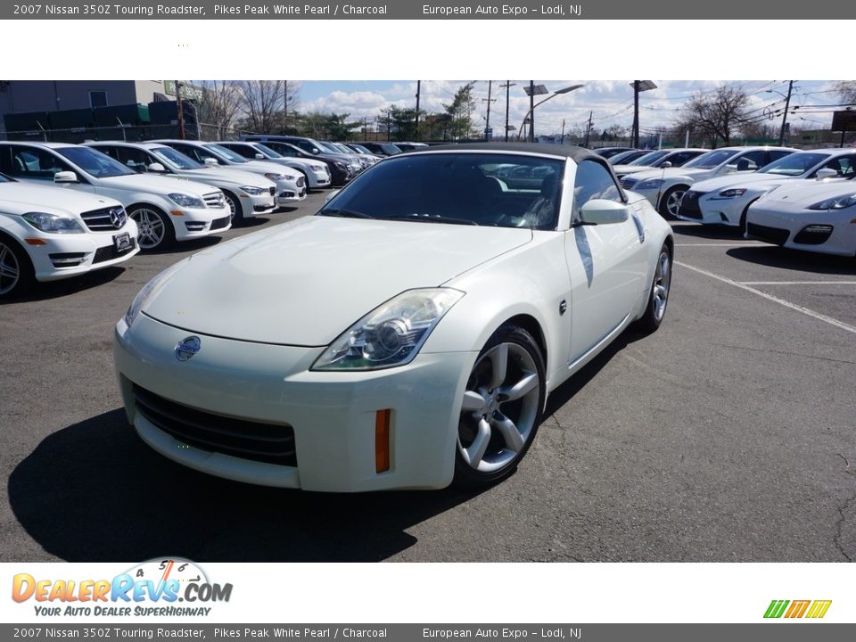 2007 Nissan 350Z Touring Roadster Pikes Peak White Pearl / Charcoal Photo #1