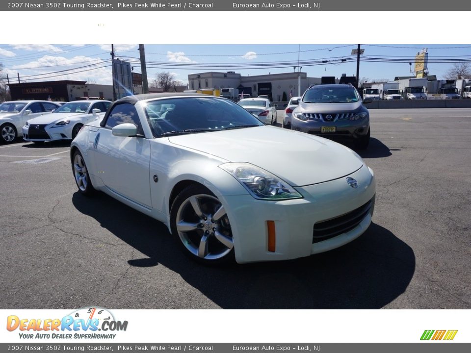 2007 Nissan 350Z Touring Roadster Pikes Peak White Pearl / Charcoal Photo #2