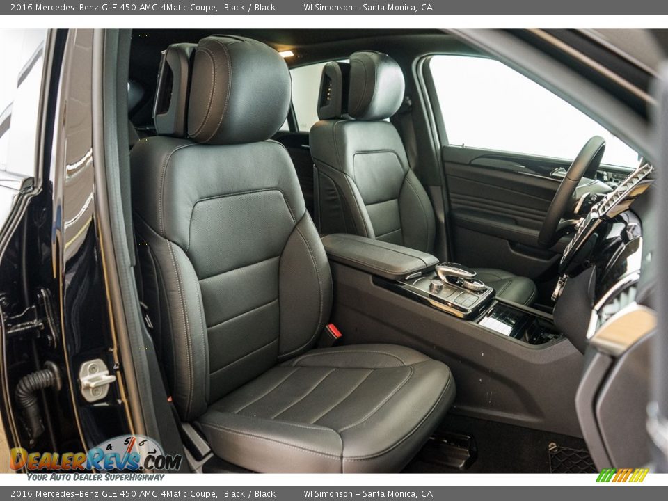2016 Mercedes-Benz GLE 450 AMG 4Matic Coupe Black / Black Photo #2