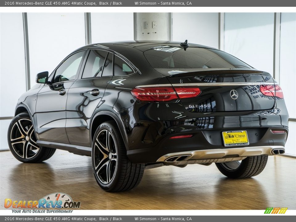 2016 Mercedes-Benz GLE 450 AMG 4Matic Coupe Black / Black Photo #3