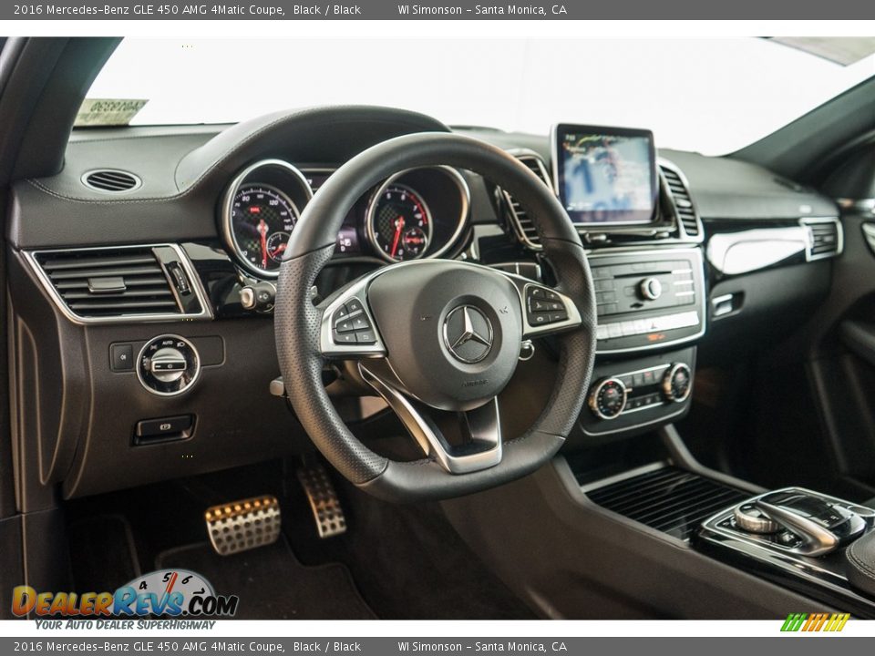 2016 Mercedes-Benz GLE 450 AMG 4Matic Coupe Black / Black Photo #5
