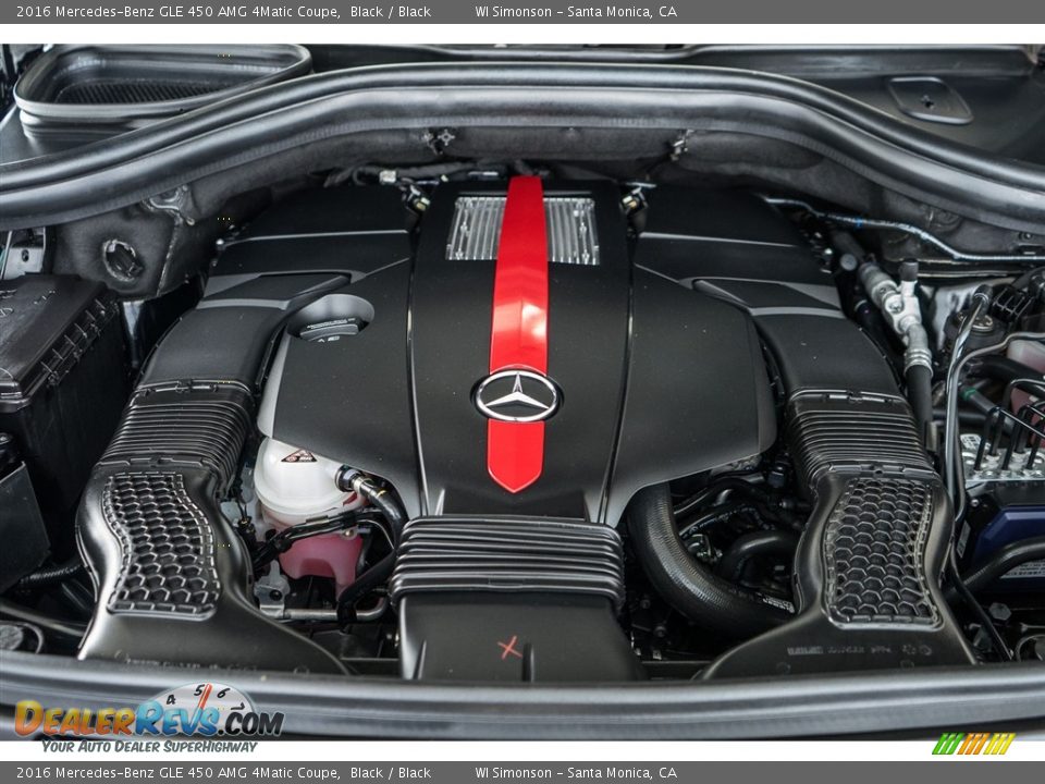 2016 Mercedes-Benz GLE 450 AMG 4Matic Coupe Black / Black Photo #9