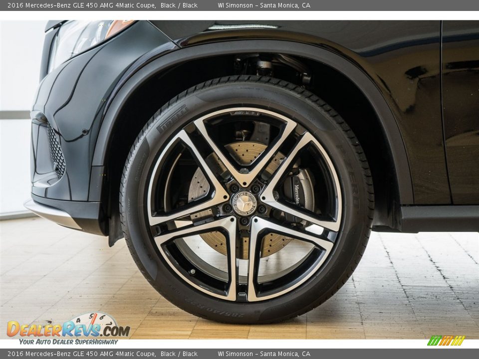 2016 Mercedes-Benz GLE 450 AMG 4Matic Coupe Black / Black Photo #10