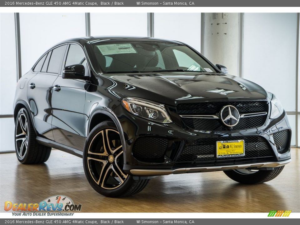 2016 Mercedes-Benz GLE 450 AMG 4Matic Coupe Black / Black Photo #12