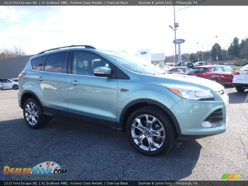 2013 Ford Escape SEL 1.6L EcoBoost 4WD Frosted Glass Metallic / Charcoal Black Photo #1