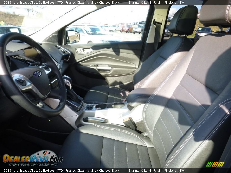 2013 Ford Escape SEL 1.6L EcoBoost 4WD Frosted Glass Metallic / Charcoal Black Photo #6