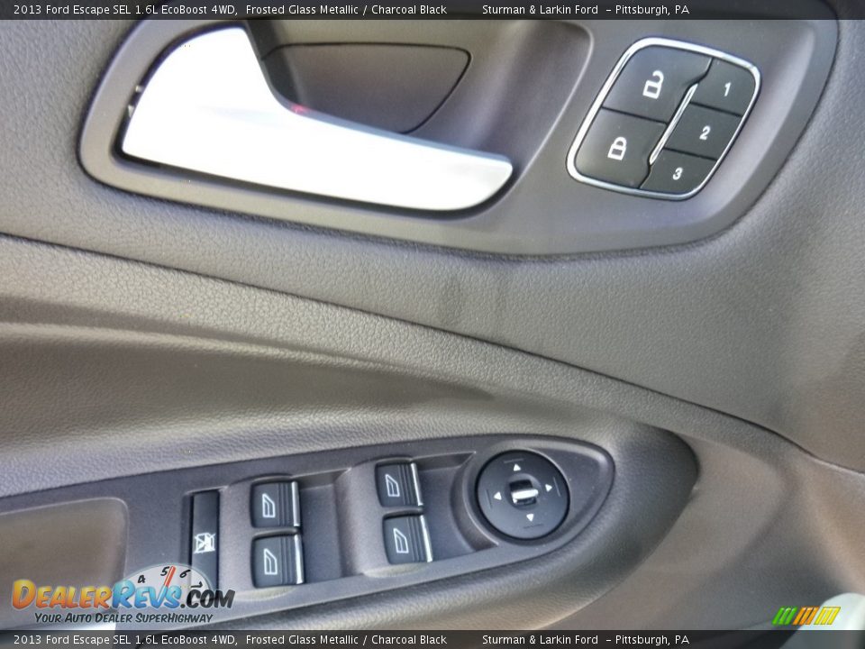 2013 Ford Escape SEL 1.6L EcoBoost 4WD Frosted Glass Metallic / Charcoal Black Photo #9