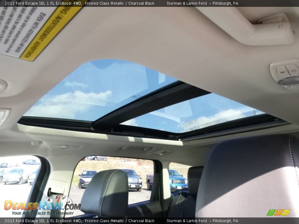 2013 Ford Escape SEL 1.6L EcoBoost 4WD Frosted Glass Metallic / Charcoal Black Photo #12