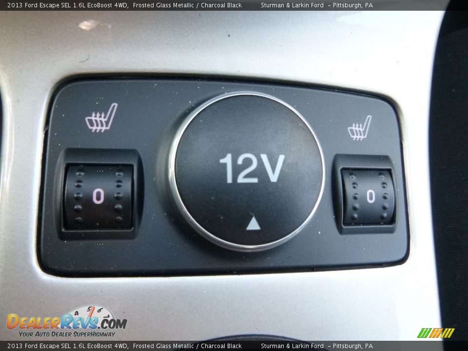 2013 Ford Escape SEL 1.6L EcoBoost 4WD Frosted Glass Metallic / Charcoal Black Photo #13