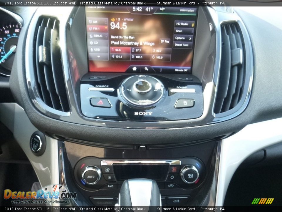 2013 Ford Escape SEL 1.6L EcoBoost 4WD Frosted Glass Metallic / Charcoal Black Photo #14