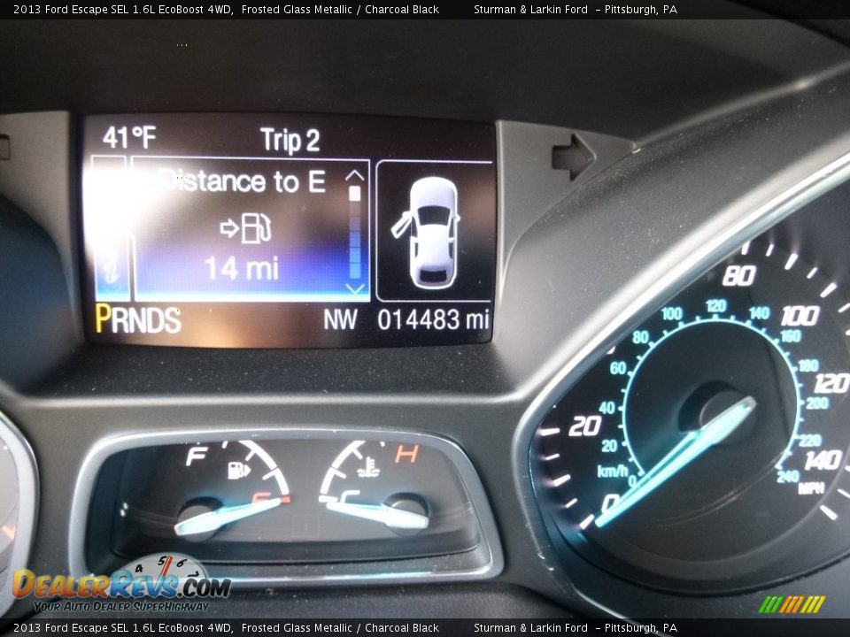 2013 Ford Escape SEL 1.6L EcoBoost 4WD Frosted Glass Metallic / Charcoal Black Photo #15
