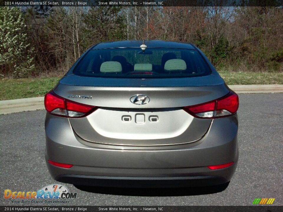 2014 Hyundai Elantra SE Sedan Bronze / Beige Photo #6