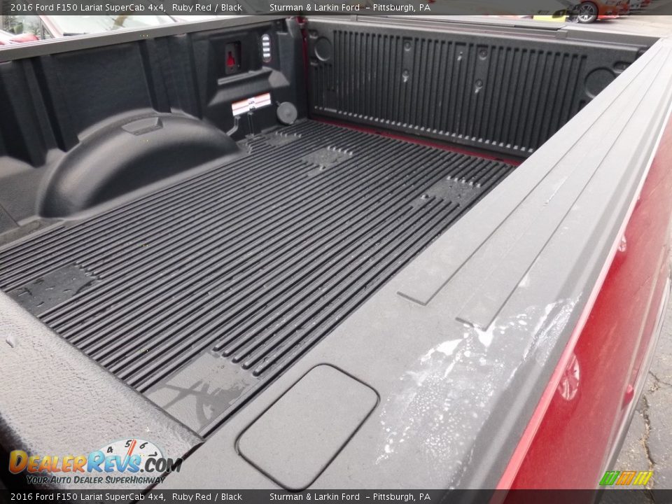 2016 Ford F150 Lariat SuperCab 4x4 Ruby Red / Black Photo #4