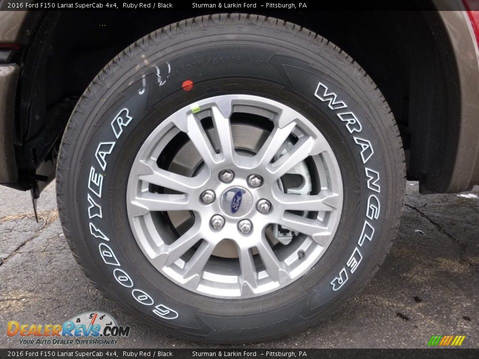 2016 Ford F150 Lariat SuperCab 4x4 Ruby Red / Black Photo #5