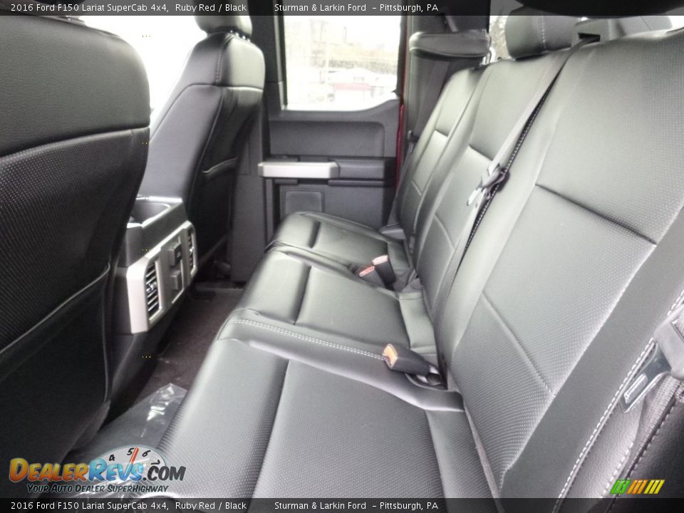2016 Ford F150 Lariat SuperCab 4x4 Ruby Red / Black Photo #7