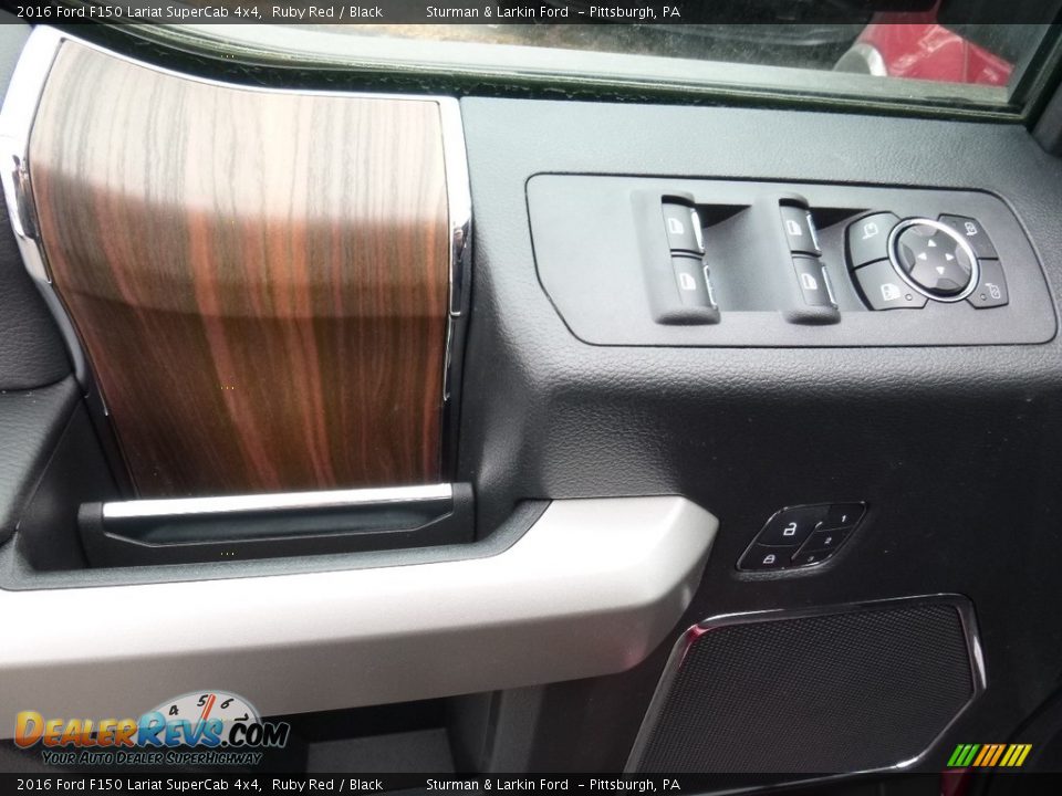 2016 Ford F150 Lariat SuperCab 4x4 Ruby Red / Black Photo #9