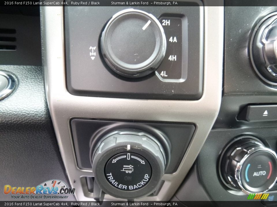 2016 Ford F150 Lariat SuperCab 4x4 Ruby Red / Black Photo #12