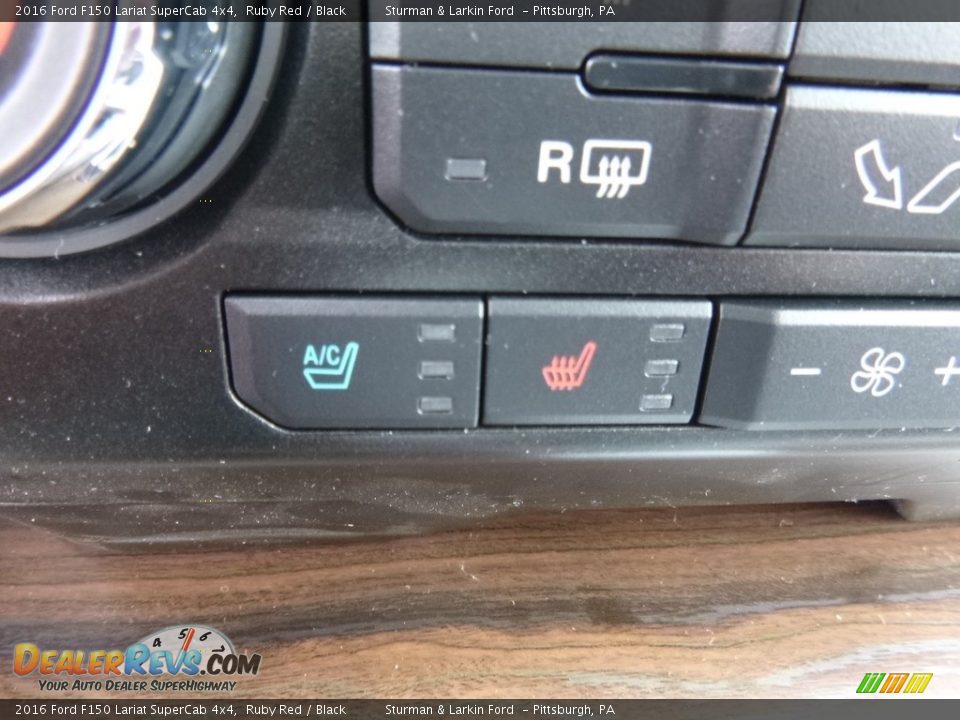 2016 Ford F150 Lariat SuperCab 4x4 Ruby Red / Black Photo #13