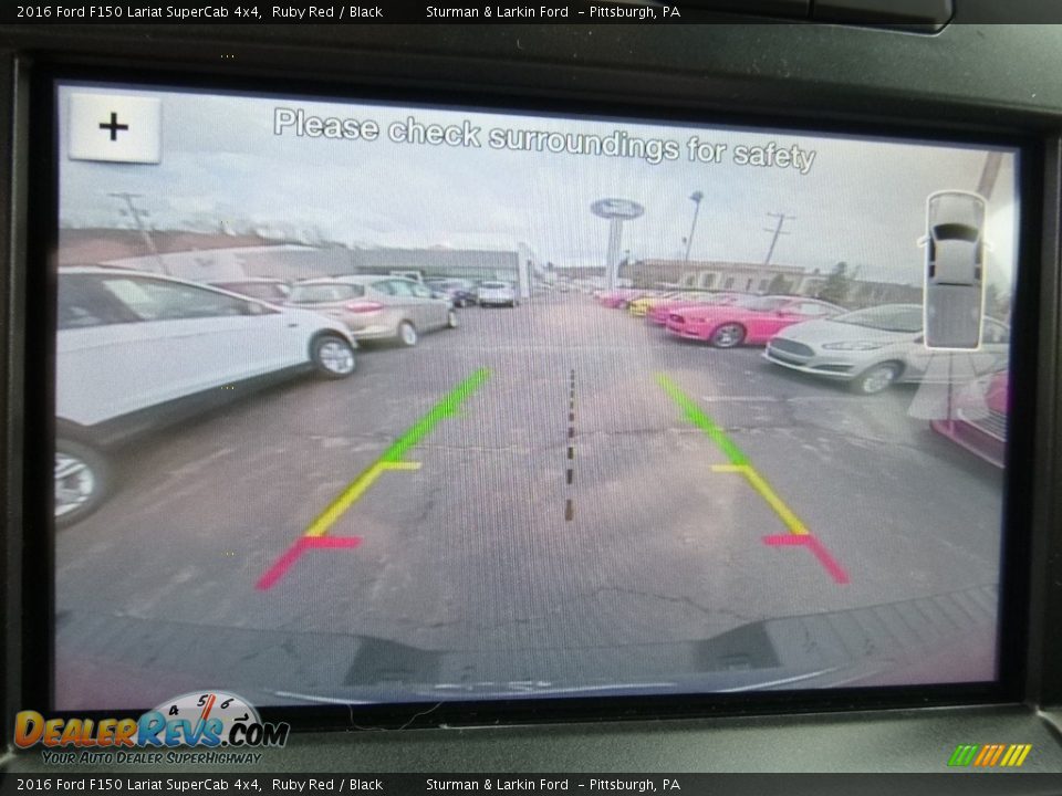2016 Ford F150 Lariat SuperCab 4x4 Ruby Red / Black Photo #14