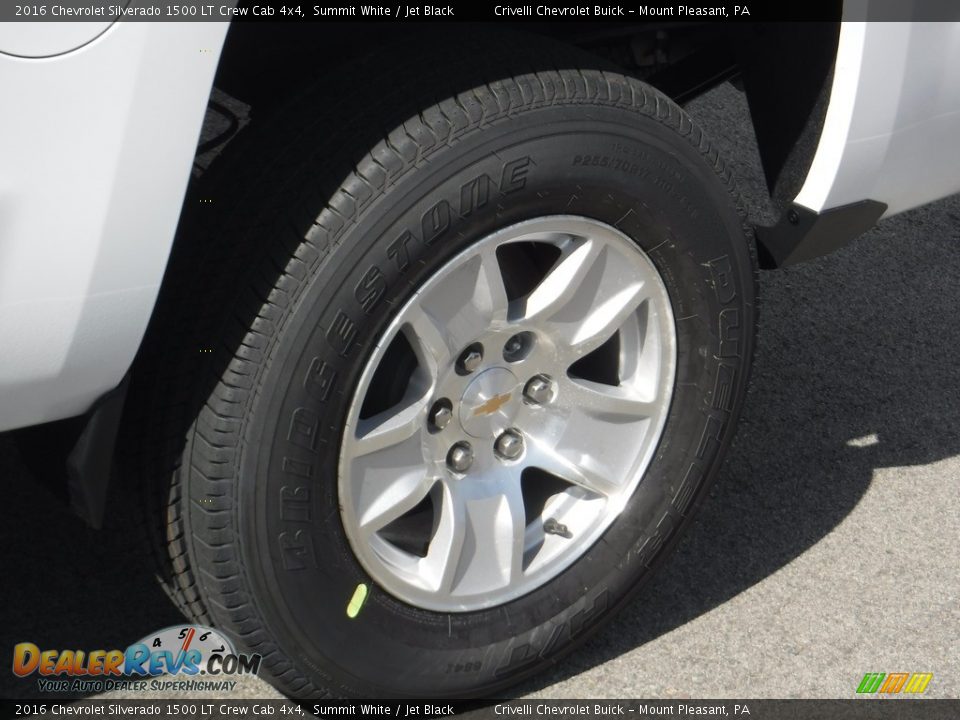 2016 Chevrolet Silverado 1500 LT Crew Cab 4x4 Summit White / Jet Black Photo #3