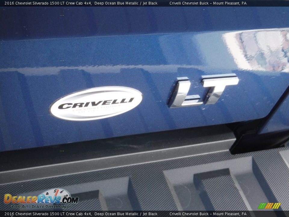 2016 Chevrolet Silverado 1500 LT Crew Cab 4x4 Deep Ocean Blue Metallic / Jet Black Photo #7