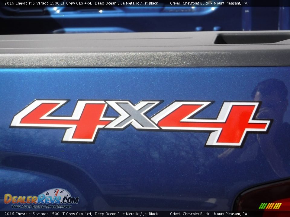 2016 Chevrolet Silverado 1500 LT Crew Cab 4x4 Deep Ocean Blue Metallic / Jet Black Photo #8