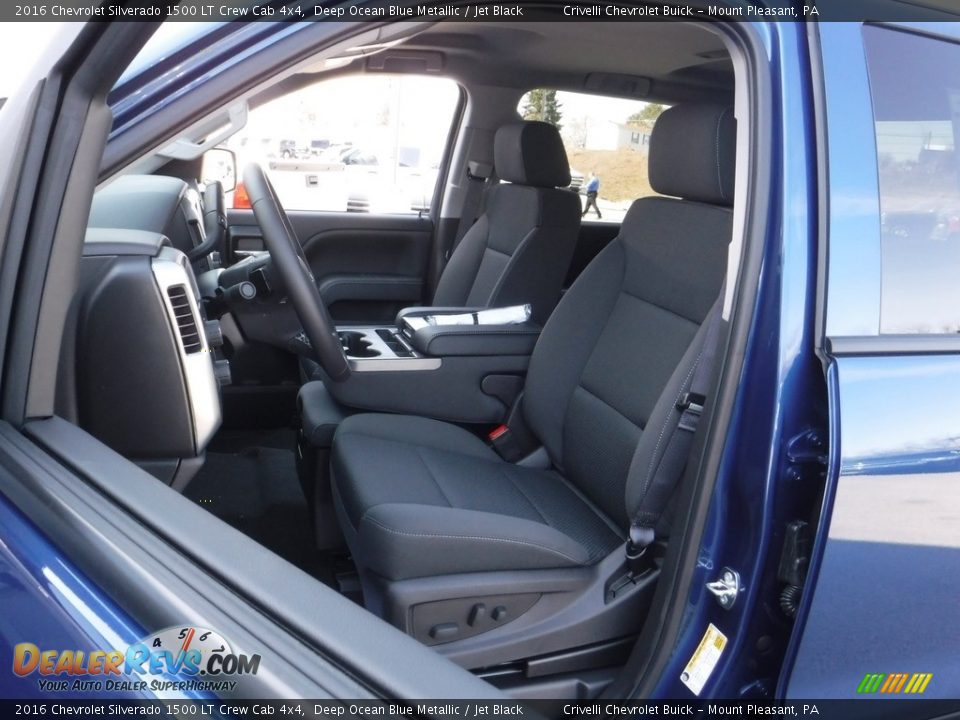 2016 Chevrolet Silverado 1500 LT Crew Cab 4x4 Deep Ocean Blue Metallic / Jet Black Photo #12