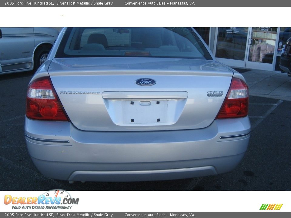 2005 Ford Five Hundred SE Silver Frost Metallic / Shale Grey Photo #8