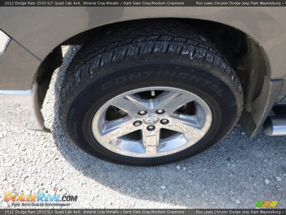 2012 Dodge Ram 1500 SLT Quad Cab 4x4 Mineral Gray Metallic / Dark Slate Gray/Medium Graystone Photo #2