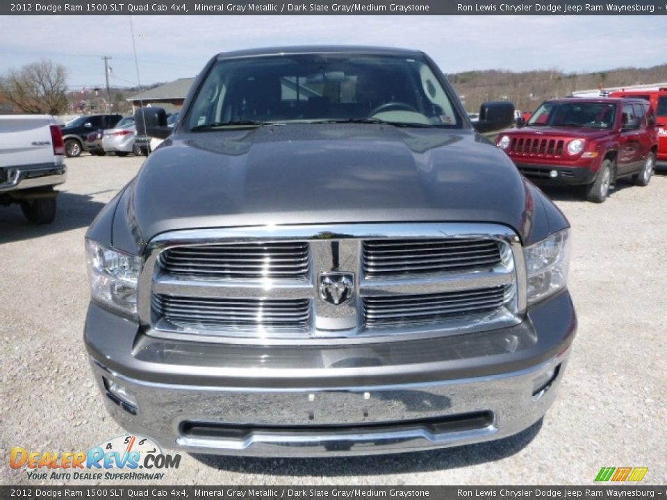 2012 Dodge Ram 1500 SLT Quad Cab 4x4 Mineral Gray Metallic / Dark Slate Gray/Medium Graystone Photo #14