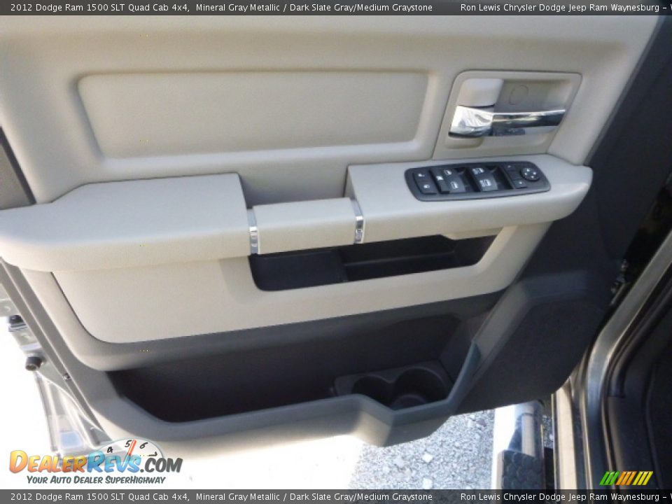 2012 Dodge Ram 1500 SLT Quad Cab 4x4 Mineral Gray Metallic / Dark Slate Gray/Medium Graystone Photo #16